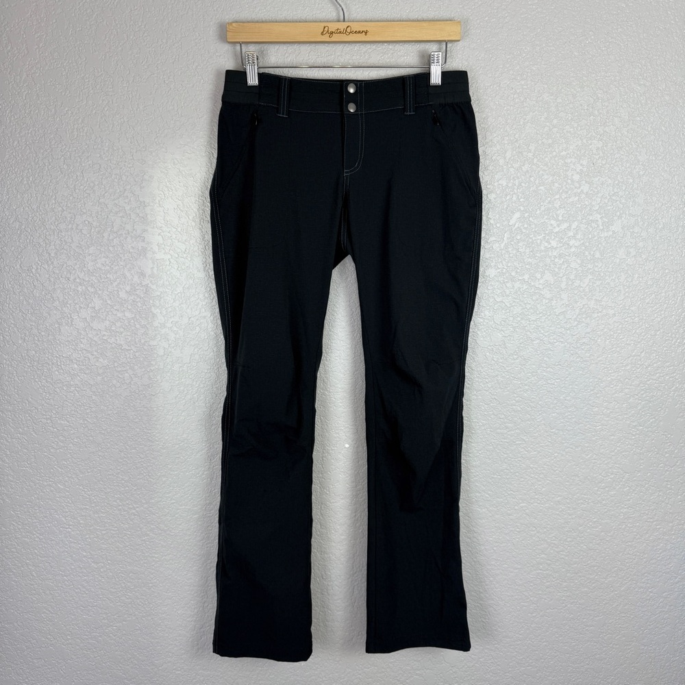 Kuhl Strattus Relaxed Leg Black Outdoor Pants 4 Reg Gorpcore Ribbed Straight - Picture 2 of 13